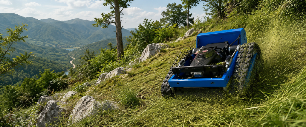 Remote Mower Application Cases for Overseas Vegetation Projects remote mower application visual